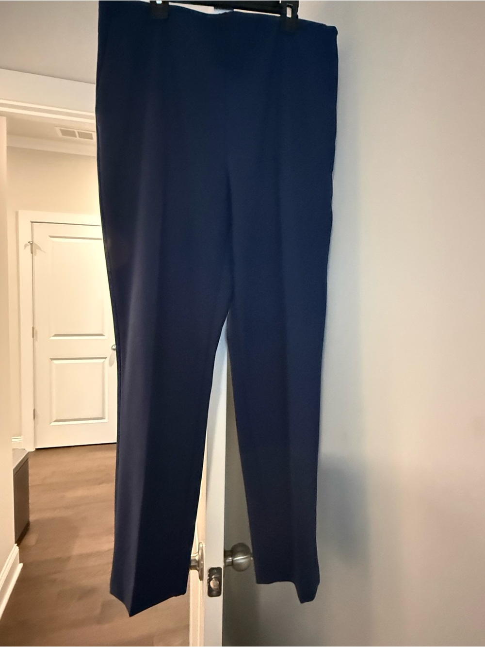 Ann Taylor Navy Straight-Leg Dress Pants